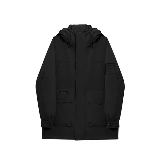 【新品上新】HX 冬季长款带帽羽绒服防风保暖简约大气S100444332101/02/03 商品图2