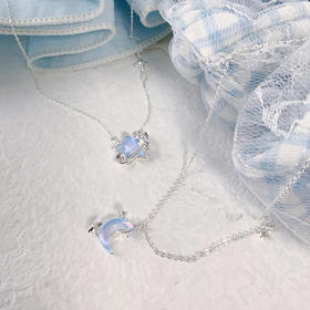 星星月亮款冰晶项链小众高级感纪念日百货161247047