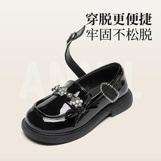 ANNIL/安奈儿女童舞蹈鞋亮闪闪水晶公主鞋HG5301447 商品图4