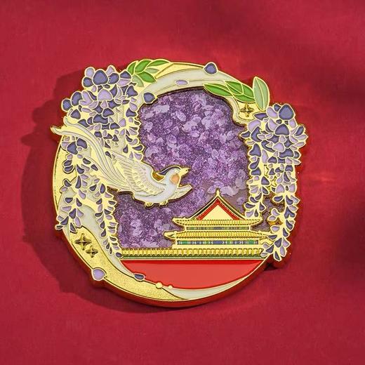 故宫岁时记流沙冰箱贴 鸿运锦鲤 金桂浮月 紫气东来 商品图3