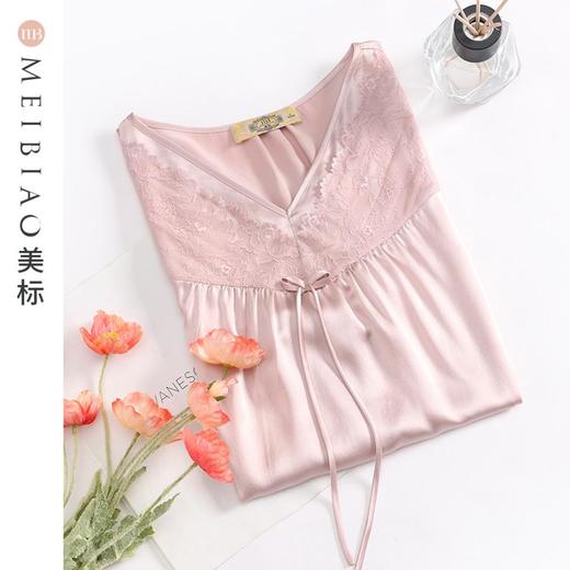 3楼 美标100%桑蚕丝睡裙睡衣女丝绸家居服230280 商品图2