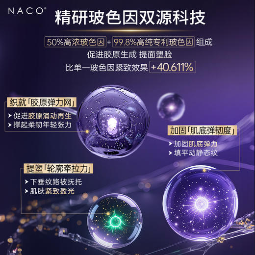 【319任选4️⃣件 】NACO抗皱紧致玻色因胶原抗皱乳120ML抗老淡纹紧致弹润保湿肌肤嫩滑 商品图2
