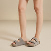 千百度魔术贴勃肯鞋女款厚底复古露趾外穿沙滩凉拖鞋A25301302 商品缩略图2