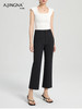 【夏日出行】阿菁娜速干凉爽九分通勤微喇裤F30X210030 商品缩略图0
