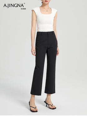 【夏日出行】阿菁娜速干凉爽九分通勤微喇裤F30X210030