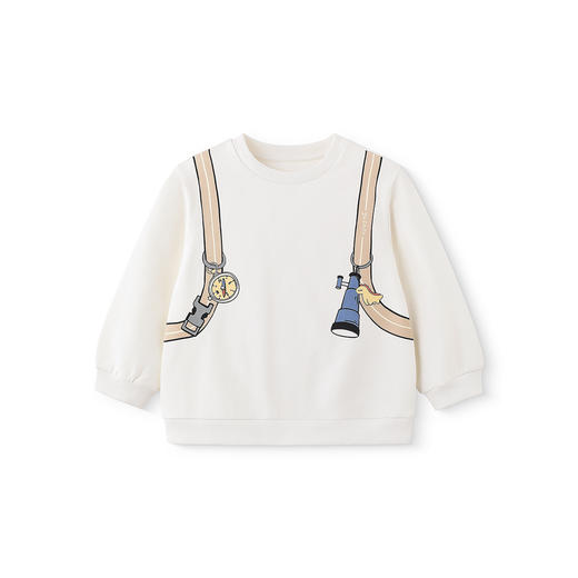 英氏儿童卫衣春秋季长袖男童上衣圆领休闲套头卫衣百搭男宝宝衣服 商品图4