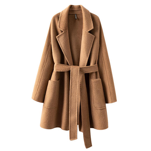 S·Y·C【Max家经典浴袍款】老粉疯狂要骆驼 绒大衣外套女LTR240224 商品图0