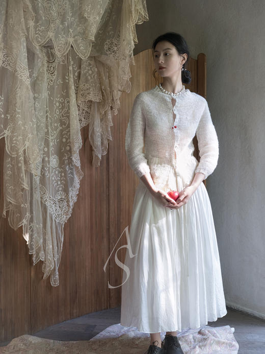 Daniela Gregis  米白色手织亚麻针织开衫 商品图0