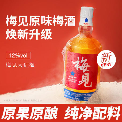 五天左右发货可定制 【自营】梅见原果青梅酒12度750ml 微醺果酒梅子酒浸泡酒甜酒宴请喜宴赠礼 商品图1