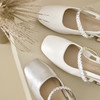 西遇法式玛丽珍鞋女新款夏秋季水钻包头凉鞋后空中跟粗跟单鞋V1456896 商品缩略图5