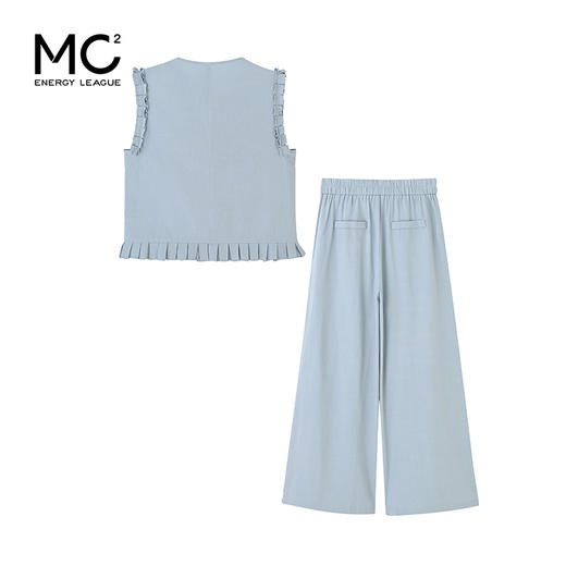 女装花边袖上衣配阔腿套装-212S5223020 商品图4