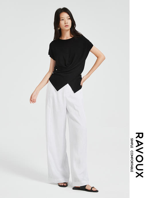 272169926亚麻直筒裤 商品图4