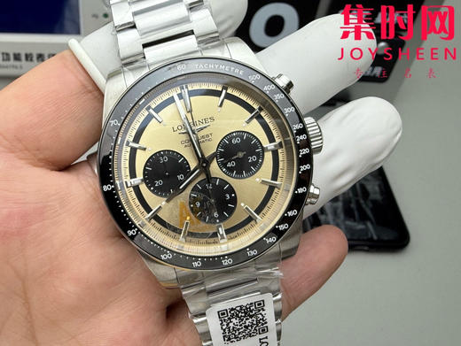 AF浪琴康卡斯计时系列 康卡斯悦动计时 男士腕表 钢带款 表径42mm 商品图2