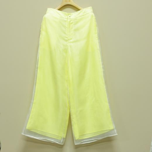 【线上专属】飘纱裤Y（24709630-黄白游） 商品图0