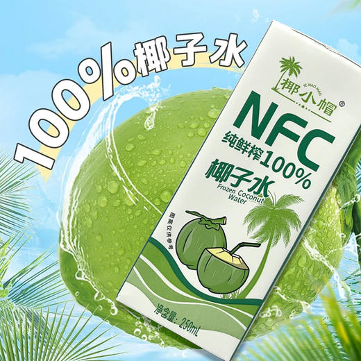 严选 | 椰小帽·泰国纯鲜榨100%椰子水 250ml×10盒/箱  泰国进口 纯粹无添加 商品图5