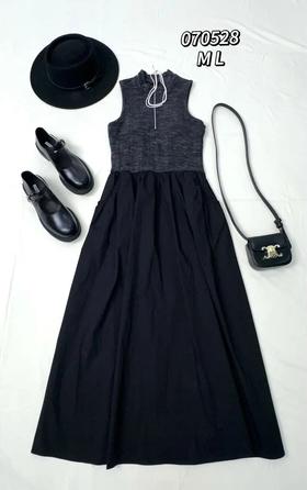 3BAG070528#拉链背心连衣裙