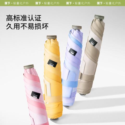 【直播专享】蕉下三折黑胶铅笔防晒伞BM63624 高密纤维层持久阻挡紫外线 商品图1