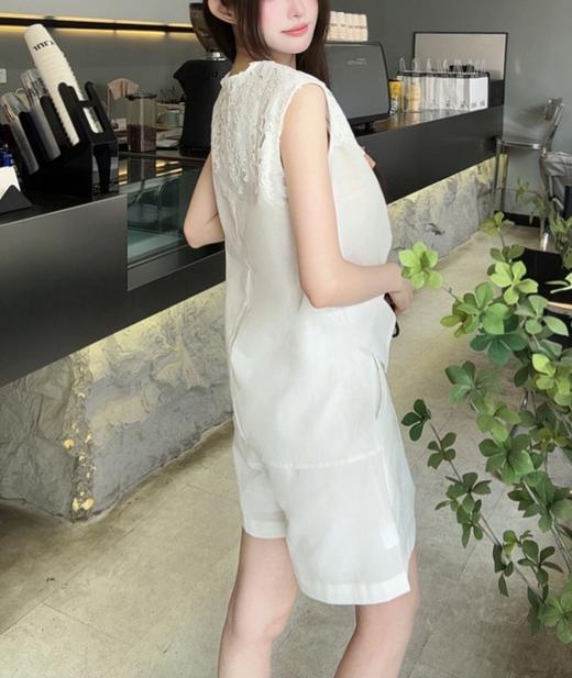 姹弥Charming·重工蕾丝亚麻套装，素净雅致，简约透气【G】 商品图9