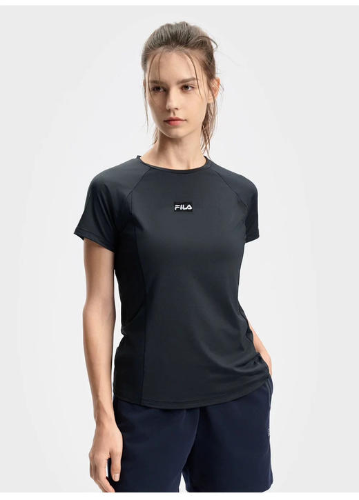 【6月30日 下午16:00 秒杀】返场 斐乐 女生 锦氨速干三色短袖T恤 商品图6