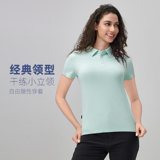 IYOGA新款POLO衫女夏季透气百搭t070 商品图2