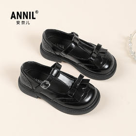 ANNIL/安奈儿百搭休闲亮闪闪水晶公主皮鞋HG5301451