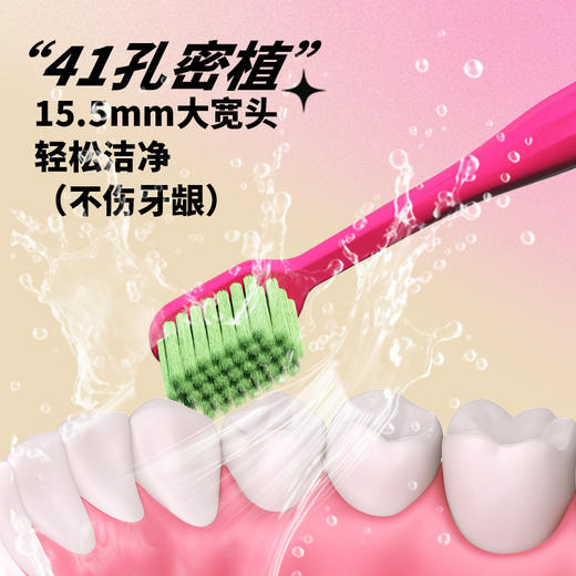 「高颜值！多巴胺情侣牙刷」男女士牙刷软毛家用成人宽头单支独立包装牙刷口腔护理 商品图1