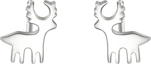 BY097412-A0-A0 周六福 一鹿有你耳钉925银耳扣时尚耳环银耳饰 商品图0