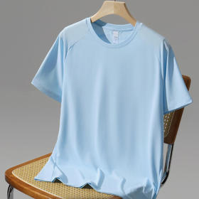 轻奢东丽空气桥圆领速干短袖男夏季薄款T恤  HLS-GF81030#