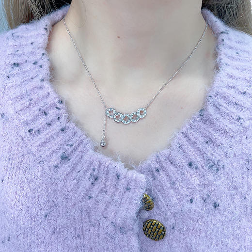 【限时8.8折】【线上铂金馆】PT950 #招财纳福 【国际铂金协会】铂金招财五帝币项链葫芦流苏招财铜钱造型调节套链(BTL00271)预售产品下单后不退款不退货不换货不补差价) 商品图3