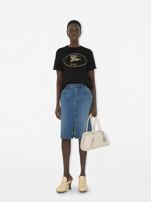 现货 THS-限时 女士 B家 骑士徽标印章款圆领T恤 3色 BH2605 商品图1