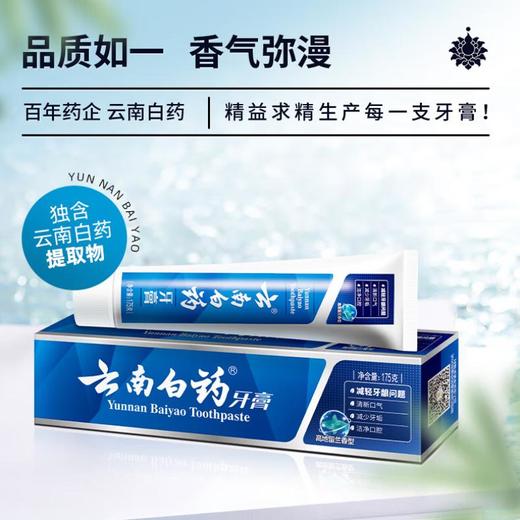 云南白药牙膏高地留兰香型175g/支 商品图0