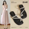 ZHR则则蝴蝶夹趾凉拖女2025夏季新款方头外穿拖鞋法式仙女凉拖鞋 商品缩略图0