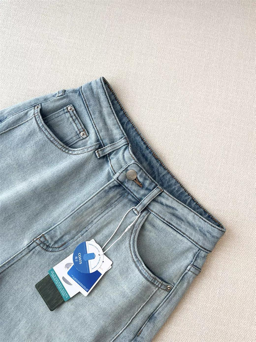 锡现【不退不换】3637 天花板 三醋酸莫代尔 腰窄版阔腿牛仔裤 商品图8