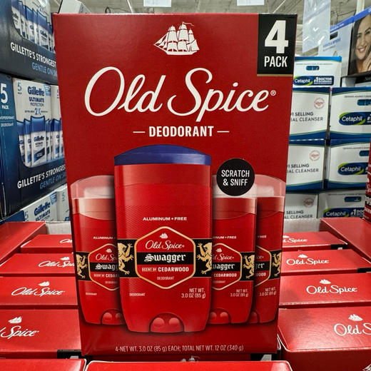 打折了📣美国🇺🇸直邮特价只要198元4支！直邮包税！🔥Old Spice老帆船欧仕派止汗膏止汗香体膏套装 85g*4！🔆止汗和除臭性能炒鸡好，可以持续一整天！ 商品图0