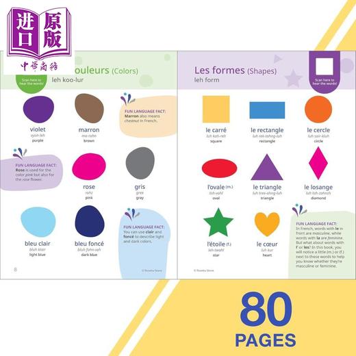 【中商原版】Rosetta Stone法语图解词典含音频 英文法文双语原版 语言学习 Rosetta Stone French Picture Dictionary 商品图2