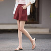 【专属特价】熙世界天丝西装短裤女夏季薄款2025新款高腰显瘦休闲a字阔腿热裤 商品缩略图4