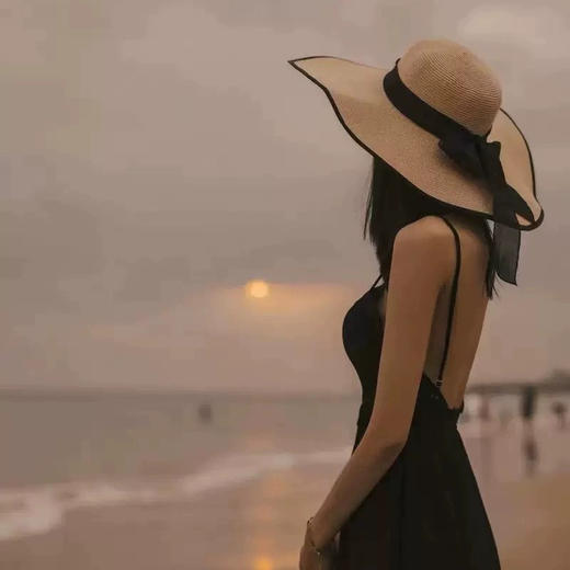 韩版草编太阳帽  【度假必备🔥】韩版蝴蝶结草编太阳帽，沙滩遮阳+可折叠设计，优雅又实用🌞👒 商品图3