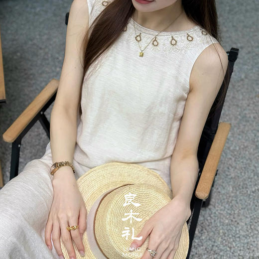 【预售7天】良木礼真丝亚麻连衣裙（3292） 商品图3