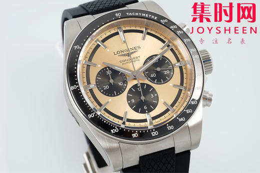 AF浪琴康卡斯计时系列 康卡斯悦动计时 男士腕表 胶带款 表径42mm 商品图1