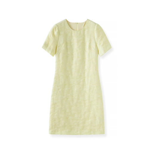 「高货wl」全新升级【铂金会员330/天猫439/差价109】(05717)洛诗琳气质提花连衣裙2025夏季洋气重工蝴蝶浮雕印花裙女 商品图4