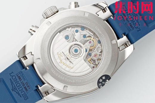 AF浪琴康卡斯计时系列 康卡斯悦动计时 男士腕表 胶带款 表径42mm 商品图5