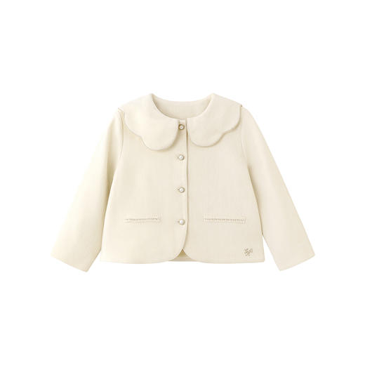 【商场同款】英氏儿童外套春秋季长袖保暖女童针织西服中大童外套 商品图4