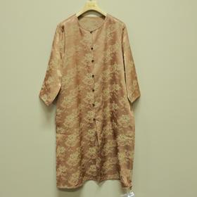 【线上专属】衬衫连衣裙（DZ24707366-珠子褐）