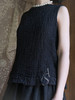 Daniela Gregis  黑色肌理亚麻棉双面无袖上衣 商品缩略图2