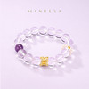 Manreya玛芮雅“流影星穹”白水晶多巴胺手串丨紫水晶，白水晶，铜镀金 商品缩略图0