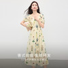 【专属特价】熙世界夏日绝美植物碎花连衣裙女2025新款度假风独特漂亮掐腰裙子 商品缩略图2