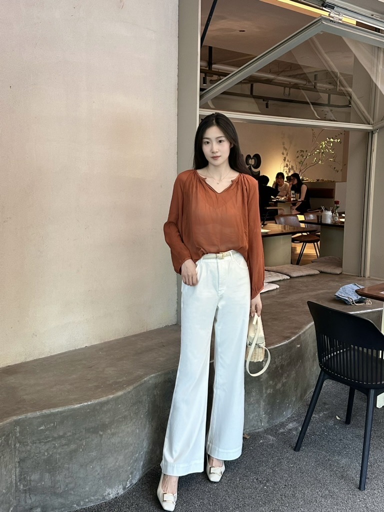 火桐hooton 夏至未至 超薄四面弹直筒微喇牛仔裤88663