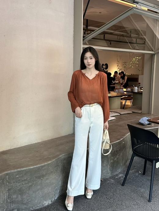 火桐hooton 夏至未至 超薄四面弹直筒微喇牛仔裤88663 商品图0