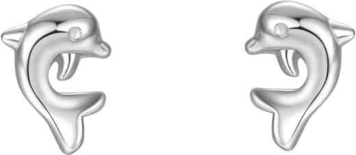 BY097414-A0-A0 周六福 银饰海豚耳钉925银耳扣时尚耳环耳饰 商品图0