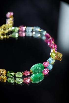 【茱事顺俪】18K金翡翠碧玺手链